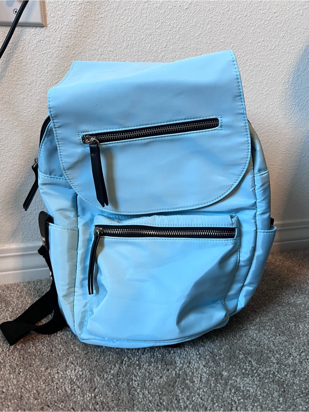 Madden Girl "Proper" Nylon Backpack - Light Blue (NWT)